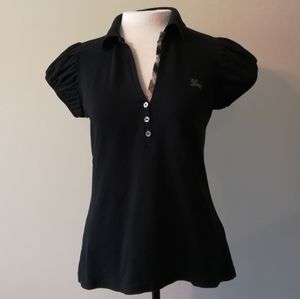 Burberry Black Polo Top